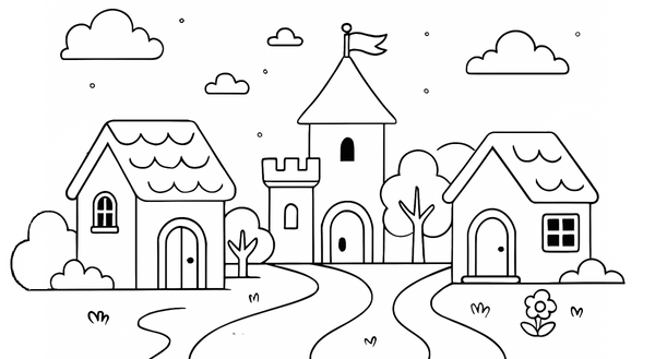 Coloring Page KidsLearn Village