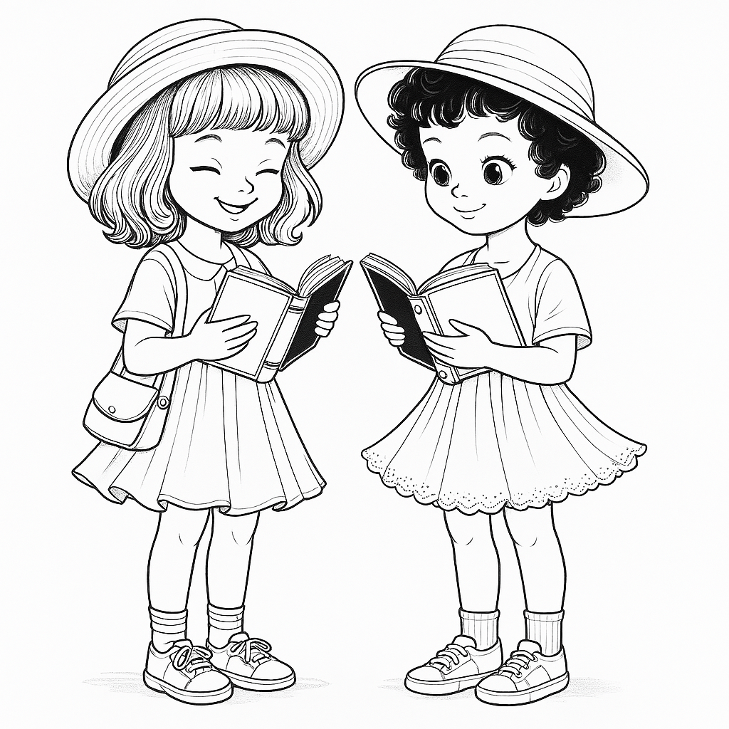 Girls Reading